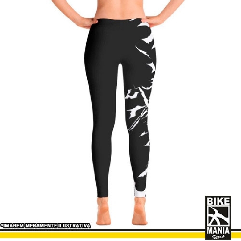 Calça de Lycra Feminina Osasco - Calça de Lycra Cintura Alta para Ciclista