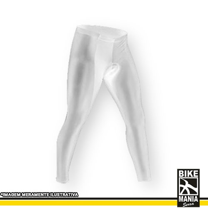Calças de Lycra Masculina para Ciclismo Cidade Tiradentes - Calça Branca de Lycra