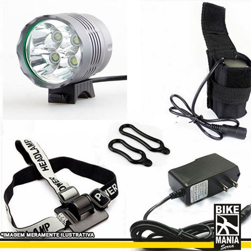 Farol Carbureto Bicicleta Santana - Farol para Bicicleta de Led