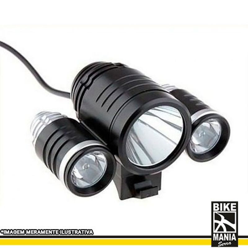 Farol de Milha para Bicicleta Cidade Líder - Farol de Led para Bicicleta