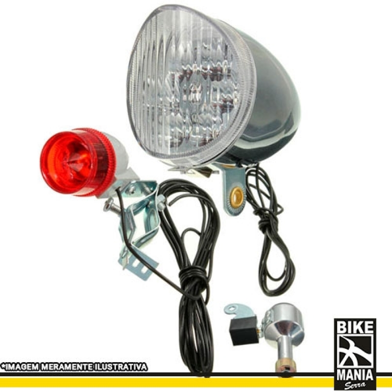 Farol para Bicicleta Retro Melhor Preço Parque Colonial - Farol de Led para Bicicleta