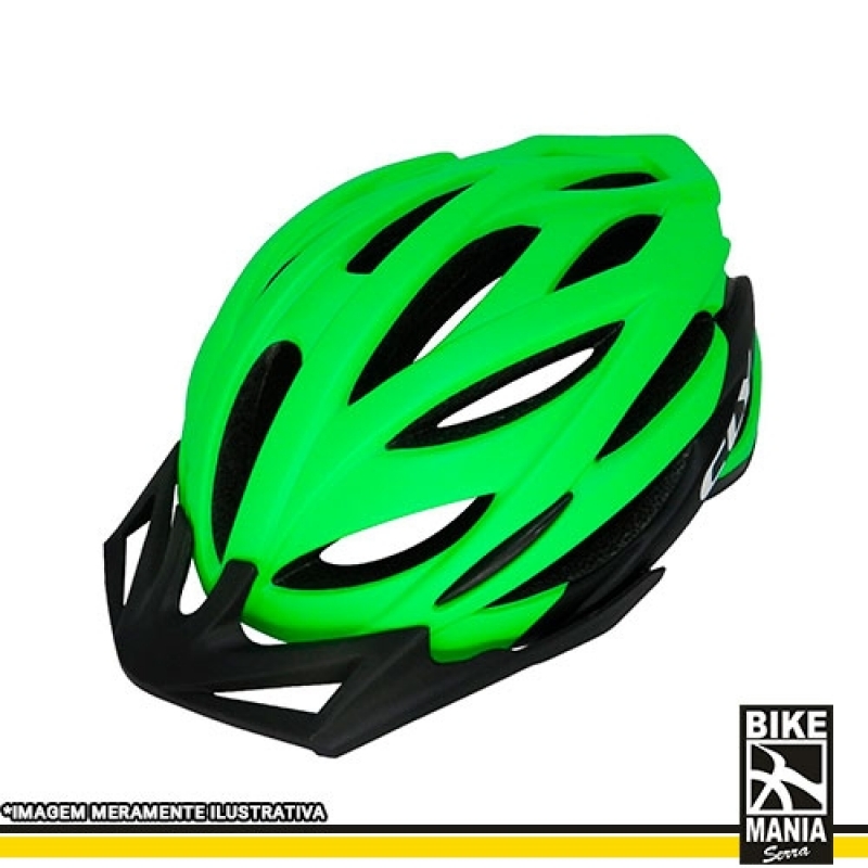Venda de Capacete para Bike com Sinalizador Casa Verde - Capacete para Bike Speed
